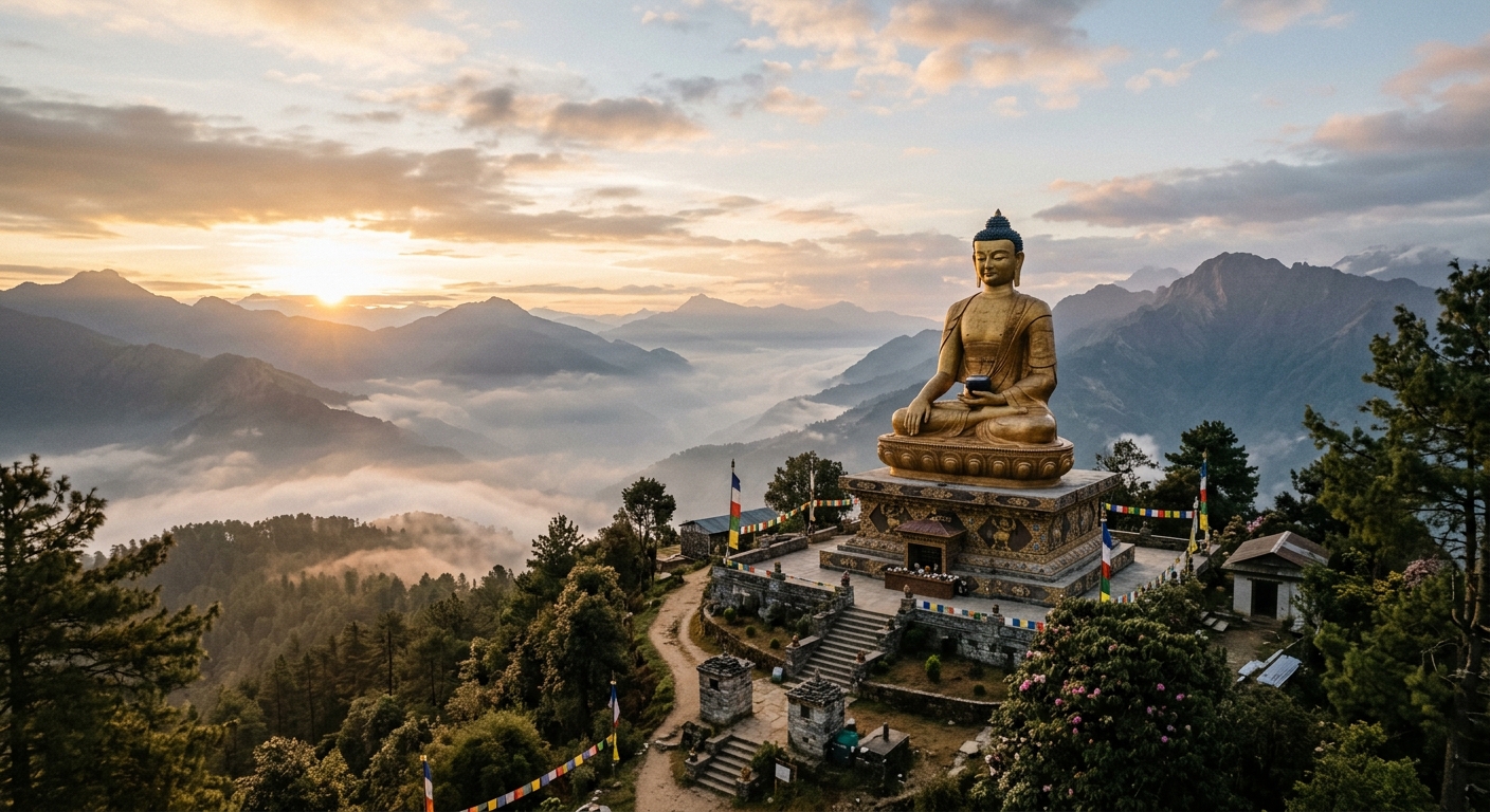 Buddha & Karma 登录页主视觉